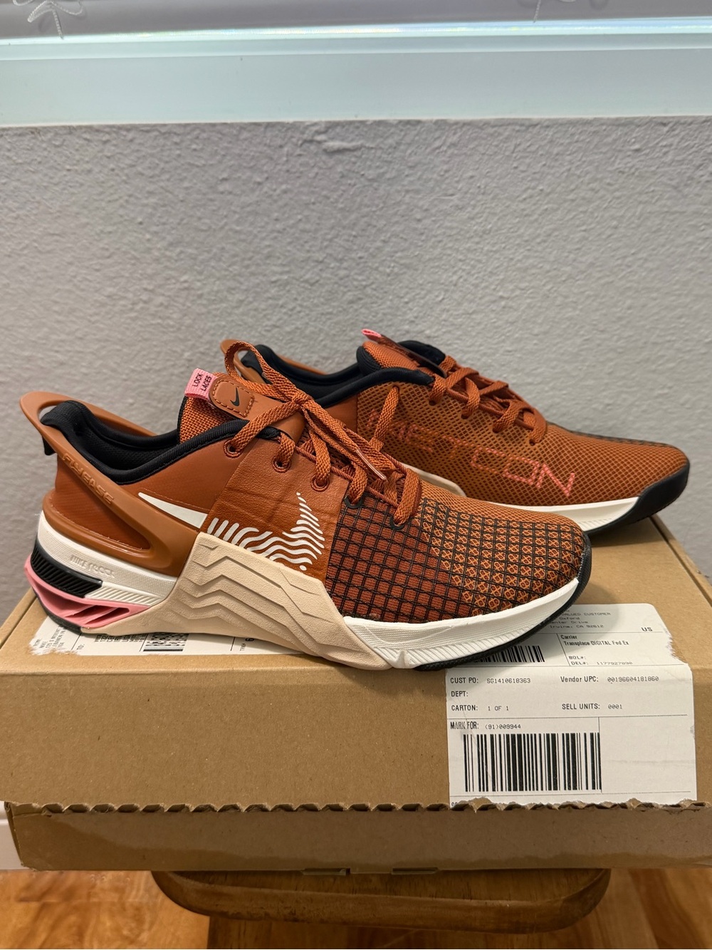 Nike Metcon 8 Performance Training Shoes - Rust Orange